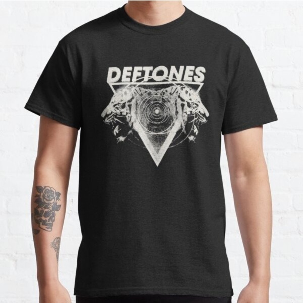 Deftones Black Graphic Tee Alt Metal Band Fan Unisex T-Shirt